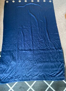 Sun Zero Navy Blue Blackout Grommet Curtain Panel - 54" x 84" Polyester
